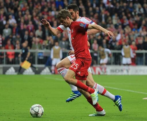 05.04.2016, CL,FC Bayern vs Benfica,Allianz Arena München, im Bild: Thomas Mueller (FCB)