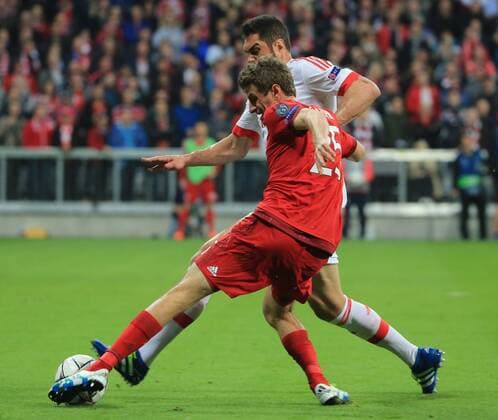 05.04.2016, CL,FC Bayern vs Benfica,Allianz Arena München, im Bild: Thomas Mueller (FCB)