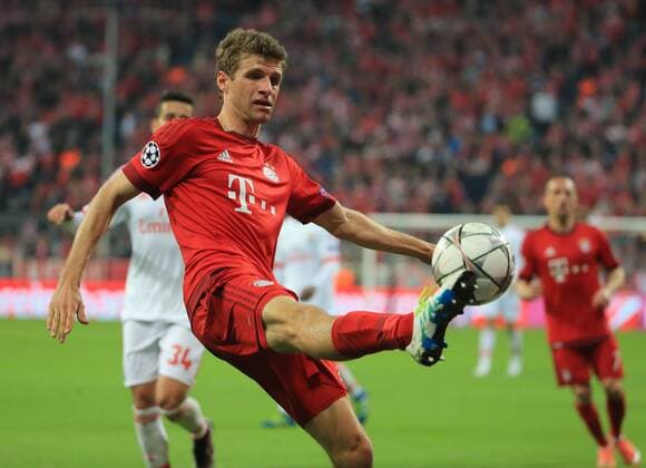 05.04.2016, CL,FC Bayern vs Benfica,Allianz Arena München, im Bild: Thomas Mueller (FCB)