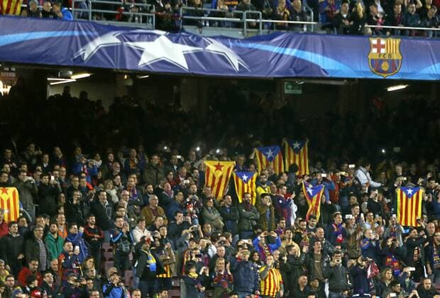 First leg of 1 4 Champions League 2015 2016 match between FC Barcelona Barca and Atletico Madrid. . xFRANCESCxADELANTADOx 