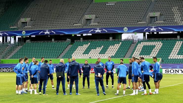 Fußball, Champions League, Training Real Madrid in Wolfsburg Real Madrid training session before Champions League 2015 2016. xPABLOxGARCIAx 