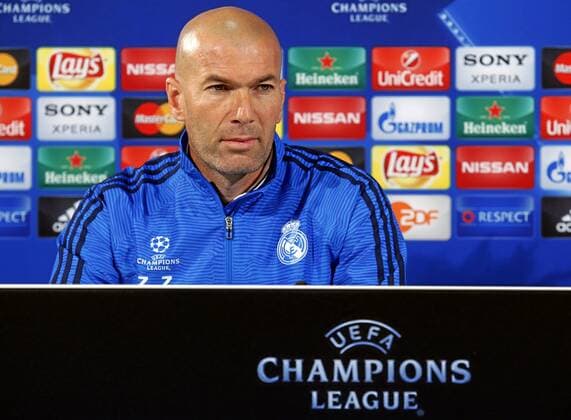 Real Madrid in Wolfsburg PK Pressekonferenz of Zinedine Zidane before Champions League match against Wolfsburgo. xPABLOGARCIAx 
