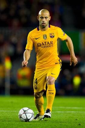 05.04.2016, xslx, Fussball UEFA Champions League, FC Barcelona Barca - Atletico Madrid, emspor, v.l. Javier Mascherano (FC Barcelona)