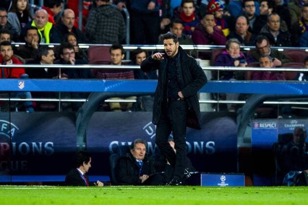 05.04.2016, xslx, Fussball UEFA Champions League, FC Barcelona Barca - Atletico Madrid, emspor, v.l. Diego Simeone coach (Atletico de Madrid)