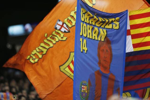 Barcelona fans, APRIL 5, 2016 - Football Soccer : UEFA Champions League Quarter-finals 1st leg match between FC Barcelona Barca 2-1 Atletico de Madrid at Camp Nou stadium in Barcelona, Spain. Noxthirdxpartyxsales  (oqma018779)