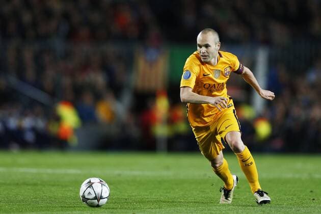 Andres Iniesta (Barcelona), APRIL 5, 2016 - Football Soccer : UEFA Champions League Quarter-finals 1st leg match between FC Barcelona Barca 2-1 Atletico de Madrid at Camp Nou stadium in Barcelona, Spain. Noxthirdxpartyxsales  (oqma018784)