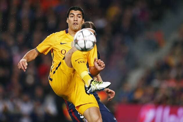 Luis Suarez (Barcelona), APRIL 5, 2016 - Football Soccer : UEFA Champions League Quarter-finals 1st leg match between FC Barcelona Barca 2-1 Atletico de Madrid at Camp Nou stadium in Barcelona, Spain. Noxthirdxpartyxsales  (oqma018797)