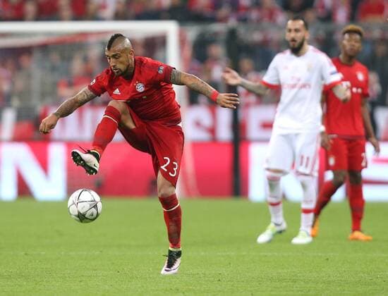München Fußball Champions League Bayern München vs. Benfica Lissabon, Arturo Vidal (Bayern)