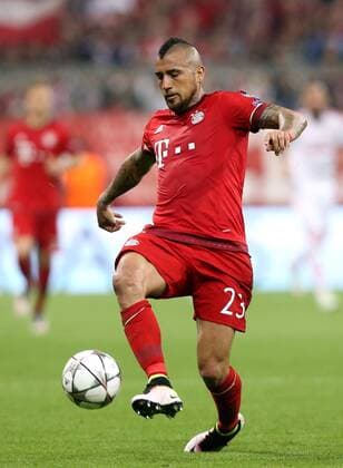 München Fußball Champions League Bayern München vs. Benfica Lissabon, Arturo Vidal (Bayern)