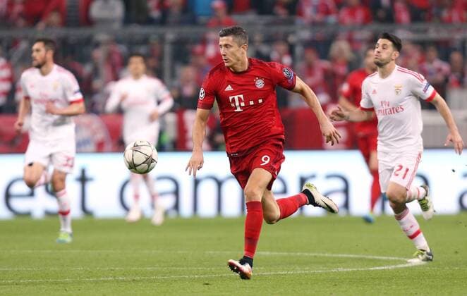 München Fußball Champions League Bayern München vs. Benfica Lissabon, Robert Lewandowski (Bayern)