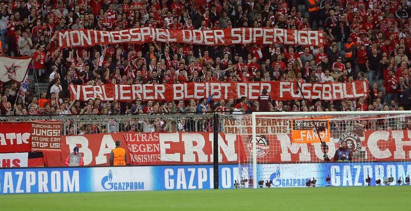 München Fußball Champions League Bayern München vs. Benfica Lissabon, Feature Banner: Montagsspiel oder Superliga: Verlierer bleibt der Fussball!