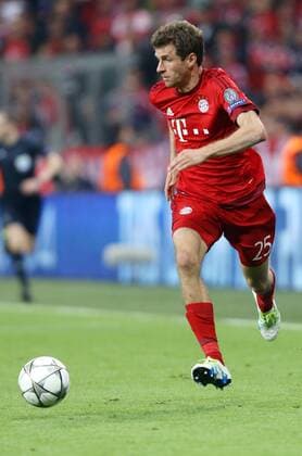 München Fußball Champions League Bayern München vs. Benfica Lissabon, Thomas Müller(Bayern)