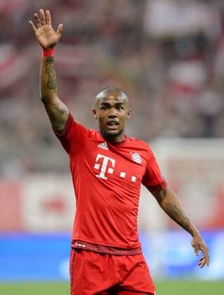 5. April 2016: Muenchen, Allianz Arena: Fussball UEFA Champions League, Viertelfinale: FC Bayern Muenchen - Benfica Lissabon: Muenchens Douglas Costa de Souza.