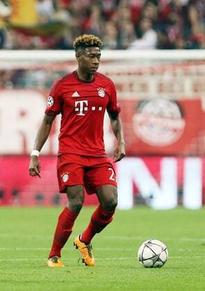 FC Bayern München - Benfica Lissabon Deutschland, München, 05.04.2016, Fussball, UEFA Champions League, Saison 2015 2016, Viertelfinale, Hinspiel, FC Bayern München - Benfica Lissabon (1:0): David Alaba (FC Bayern München).