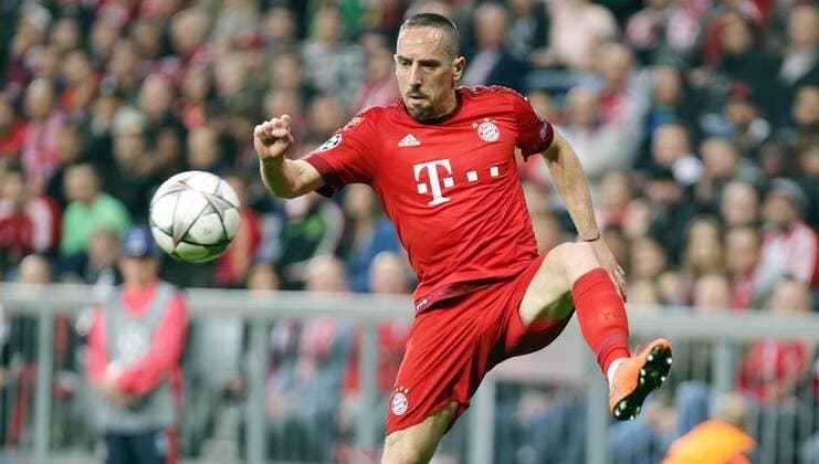 FC Bayern München - Benfica Lissabon Deutschland, München, 05.04.2016, Fussball, UEFA Champions League, Saison 2015 2016, Viertelfinale, Hinspiel, FC Bayern München - Benfica Lissabon (1:0): Franck Ribery (FC Bayern München).