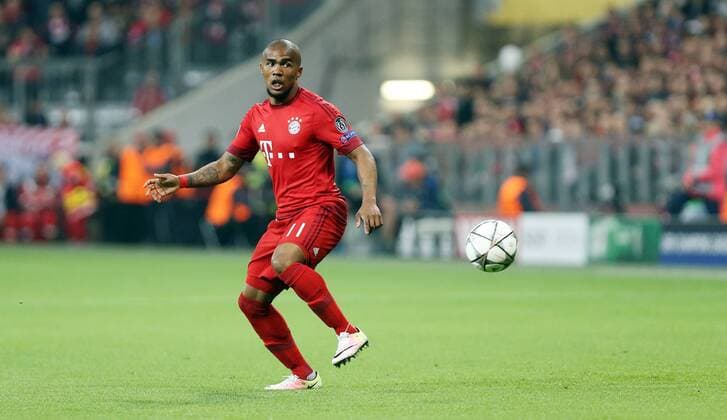 FC Bayern München - Benfica Lissabon Deutschland, München, 05.04.2016, Fussball, UEFA Champions League, Saison 2015 2016, Viertelfinale, Hinspiel, FC Bayern München - Benfica Lissabon (1:0): Douglas Costa (FC Bayern München).