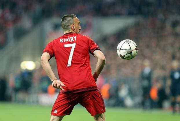 FC Bayern München - Benfica Lissabon Deutschland, München, 05.04.2016, Fussball, UEFA Champions League, Saison 2015 2016, Viertelfinale, Hinspiel, FC Bayern München - Benfica Lissabon (1:0): Franck Ribery (FC Bayern München).