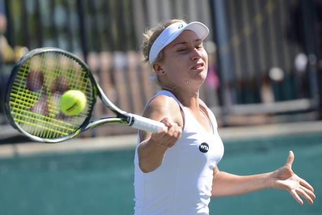 April 6, 2016 - Charleston, South Carolina, United States - DARIA GAVRILOVA of Australia in action during her match vs. S. Zhang at the Volvo Car Open Tennis 2016 - Volvo Car Open - Day 3 - ZUMAl132