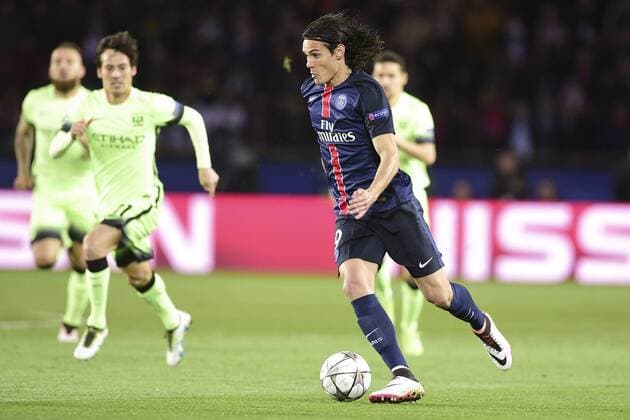 Fußball, Champions League, Paris St. Germain - Manchester City Edinson Cavani (PSG) FOOTBALL : Paris St. Germain (PSG) vs Manchester City - Champions League - 06 04 2016 JBAutissierx 