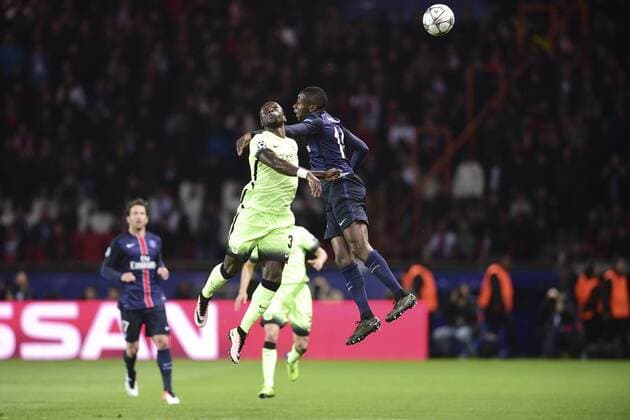 Blaise Matuidi (PSG) vs Bacary Sagna (Manchester City) FOOTBALL : Paris St. Germain (PSG) vs Manchester City - Champions League - 06 04 2016 JBAutissierx 