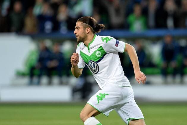 Fußball Champions League Viertelfinale VfL Wolfsburg - Real Madrid am 06.04.2016 in der Volkswagen-Arena in Wolfsburg Torjubel zum 1:0 durch Ricardo Rodriguez ( Wolfsburg ) Foto: Osnapix TT