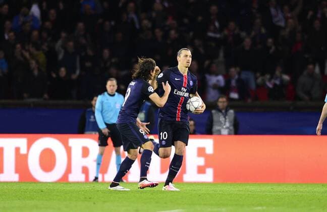 Zlatan Ibrahimovic ( PSG ) FOOTBALL : Paris St. Germain (PSG) vs Manchester City - Champions League - Paris - 06 04 2016 FedericoPestellinix 