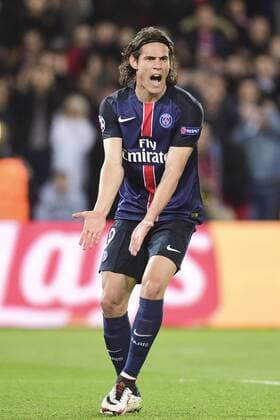 Edinson Cavani (PSG) FOOTBALL : Paris St. Germain (PSG) vs Manchester City - Champions League - 06 04 2016 JBAutissierx 
