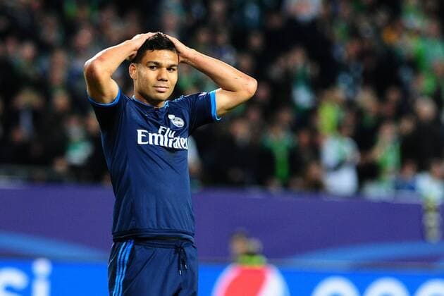 Fussball Champions League Viertelfinale VfL Wolfsburg - Real Madrid am 06.04.2016 in der Volkswagen Arena in Wolfsburg Casemiro ( Madrid ) xPBJPGx