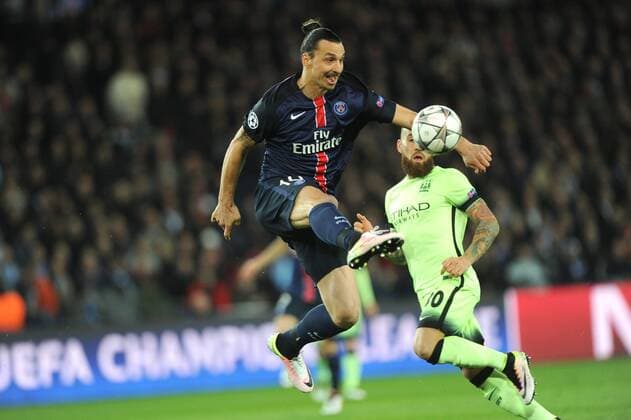 ZLATAN IBRAHIMOVIC (psg) FOOTBALL : Paris St. Germain (PSG) vs Manchester City - Champions League - 06 04 2016 FEPx 