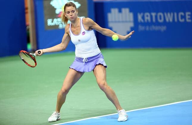 KATOWICE Open, WTA Tennis Damen CAMILA GIORGI FRANCE OUT!  160406MIN002