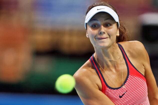 KATOWICE Open, WTA Tennis Damen ELIZAVETA KULICHKOVA FRANCE OUT!  160406MIN069