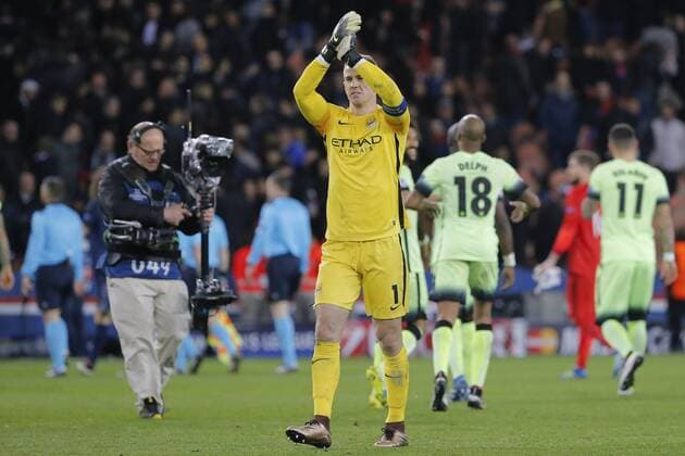 Joe Hart (Manchester City FC) FOOTBALL : Paris St. Germain (PSG) vs Manchester City - Champions League - 06 04 2016 StephaneAllamanx 