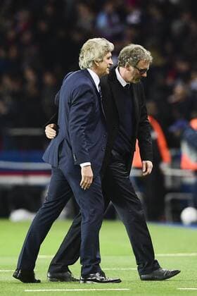 Laurent Blanc - Entraineur (PSG) Manuel Pellegrini - entraineur (Manchester City) FOOTBALL : Paris St. Germain (PSG) vs Manchester City - Champions League - 06 04 2016 JBAutissierx 