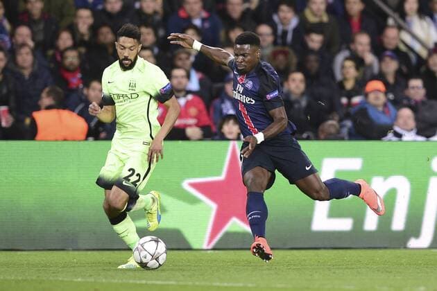 Serge Aurier (PSG) FOOTBALL : Paris St. Germain (PSG) vs Manchester City - Champions League - 06 04 2016 JBAutissierx 