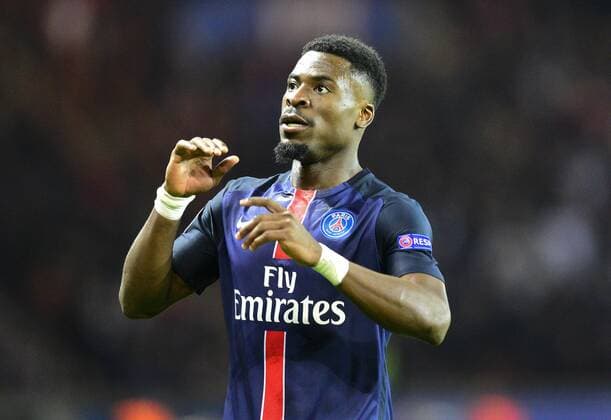 Serge Aurier ( PSG ) FOOTBALL : Paris St. Germain (PSG) vs Manchester City - Champions League - Paris - 06 04 2016 FedericoPestellinix 