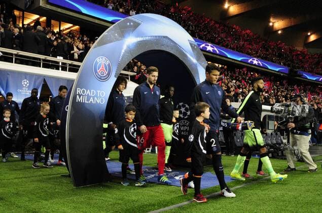 Thiago Silva ( PSG ) FOOTBALL : Paris St. Germain (PSG) vs Manchester City - Champions League - Paris - 06 04 2016 FedericoPestellinix 