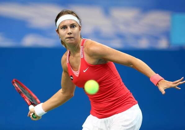 KATOWICE Open, WTA Tennis Damen STEFANIE VOEGELE  160407MIN030