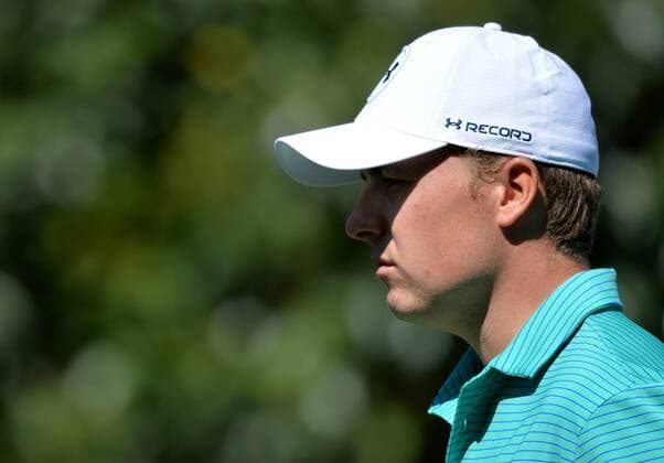 Jordan Spieth walks up the 5th fairway in the first round of the 2016 Masters Tournament at Augusta National in Augusta, Georgia on April 7, 2016.  MAS20160407167 KEVINxDIETSCH