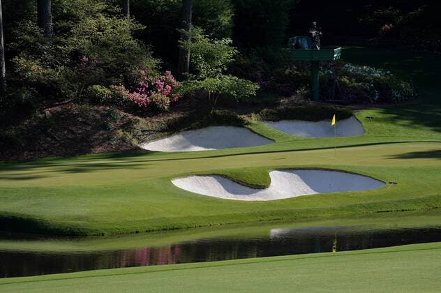 Amen Corner is seen during the 2016 Masters Tournament at Augusta National in Augusta, Georgia on April 7, 2016.  AUG20160407310 KEVINxDIETSCH
