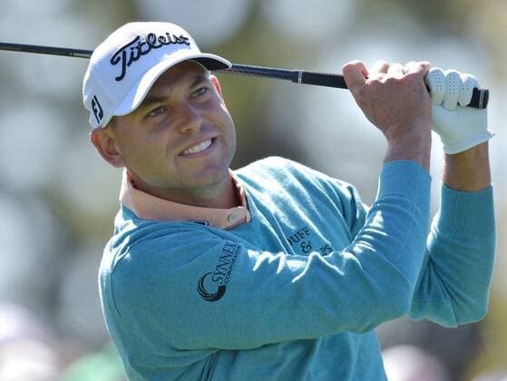 Bill Haas hits his tee shot on the first hole in the second round of the 2016 Masters Tournament at Augusta National in Augusta, Georgia on April 8, 2016.  MAS20160408103 KEVINxDIETSCH