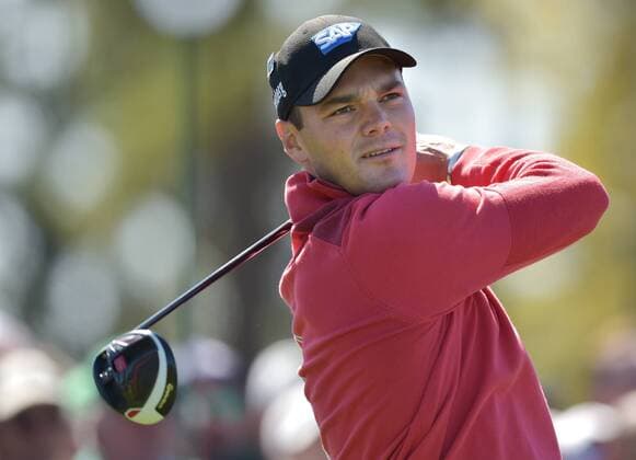Bilder des Tages SPORT Martin Kaymer of Germany hits his tee shot on the first hole in the second round of the 2016 Masters Tournament at Augusta National in Augusta, Georgia on April 8, 2016.  MAS20160408104 KEVINxDIETSCH