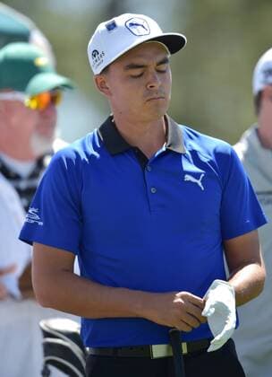 Rickie Fowler stands on the first tee box in the second round of the 2016 Masters Tournament at Augusta National in Augusta, Georgia on April 8, 2016. Tom Watson announced that this 2016 Masters will be his last.  MAS20160408123 KEVINxDIETSCH