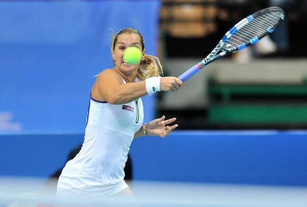 2016.04.08 Katowice Spodek Hall Women tennis tournament WTA Katowice Open 2016 Dominika CIBULKOVA (SVK) vs. Francesca SCHIAVONE (ITA) Dominika CIBULKOVA  20160408LUK287