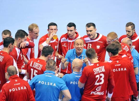 2016.04.08 Gdansk Sopot Ergo Arena Handball Mens Olympic Qualification Tournaments Rio de Janeiro 2016 Polska - Macedonia (Poland - FYRO Macedonia) Talant Dujshebaev (DUSCHEBAEV Dujshebaev)  20160408NB086