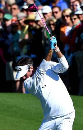April 8, 2016 - Augusta, GA, USA - Bubba Watson prepares to drive his ball down the 3rd fairway during the second round of the 80th Masters at the Augusta National Golf Club on Friday, April 8, 2016, in Augusta, Ga. Masters Tournament - ZUMAm67_