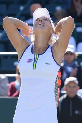 April 9, 2016 - Charleston, South Carolina, United States - ELENA VESNINA celebrates winning her semifinal match vs. S. Errani at the Volvo Car Open Tennis 2016 - Volvo Car Open - Day 6 - ZUMAl132