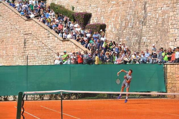 Milos Raonic (Can) TENNIS : Monte Carlo Rolex Masters 2016 - 10 04 2016 TennisMagazine Panoramic 