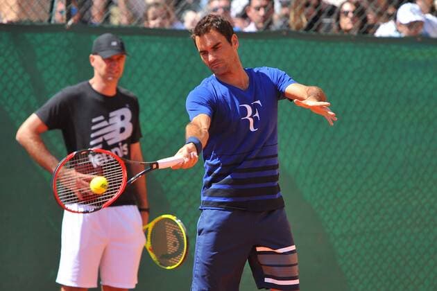 Roger Federer (Sui) TENNIS : Monte Carlo Rolex Masters 2016 - 10 04 2016 TennisMagazine Panoramic 