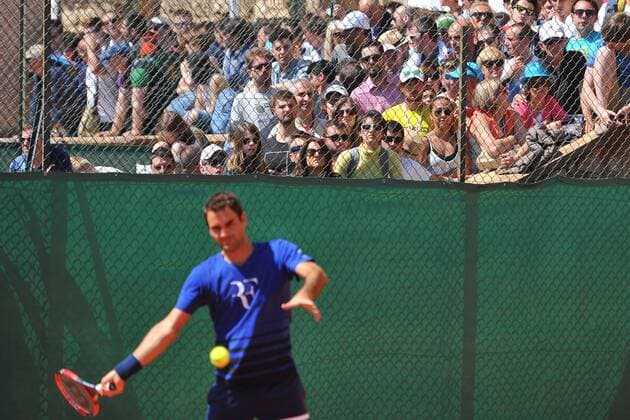 Roger Federer (Sui) TENNIS : Monte Carlo Rolex Masters 2016 - 10 04 2016 TennisMagazine Panoramic 