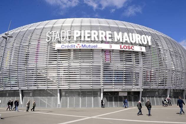 Stade Pierre Mauroy - ambiance - vue generale FOOTBALL : OSC Lille vs AS Monaco - Ligue1 - 10 04 2016 JBAutissierx 